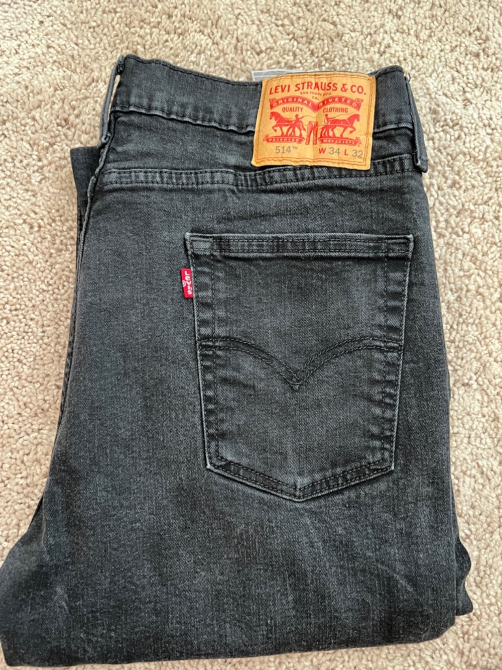 Levi's Slim Straight Jeans - Black Wash